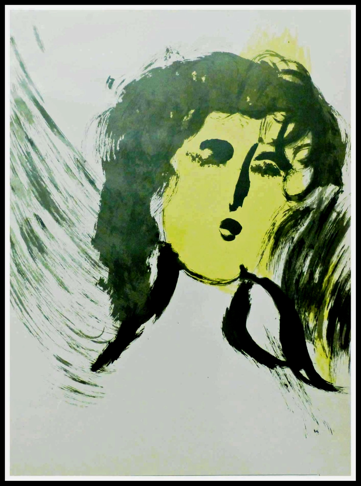 Marc Chagall: The Angel, the Bible, Original Lithograph 1956