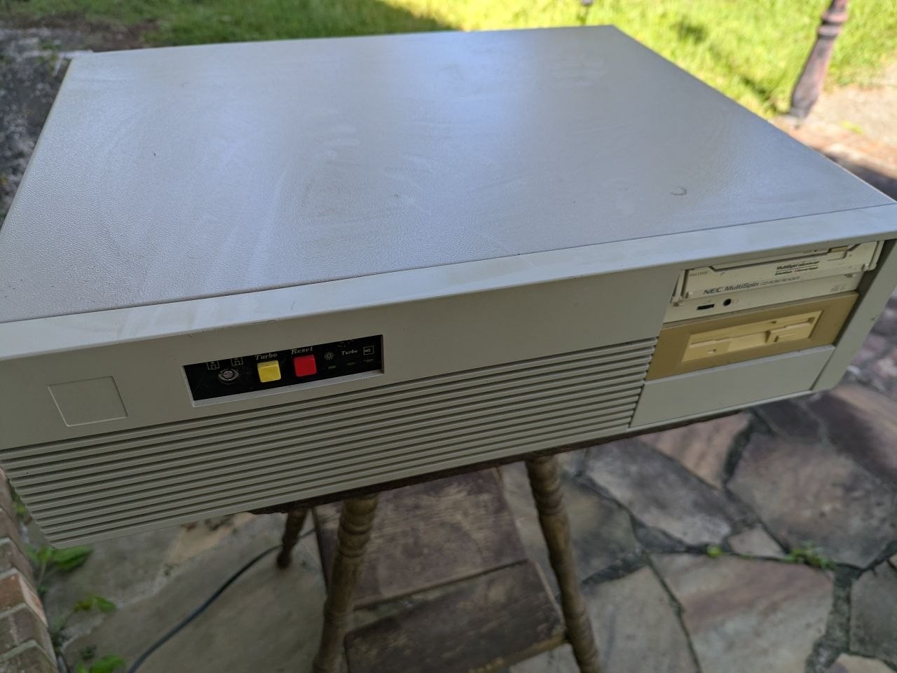 Vintage Desktop PC Computer w/ NEC MultiSpin CD-ROM Turns On TC