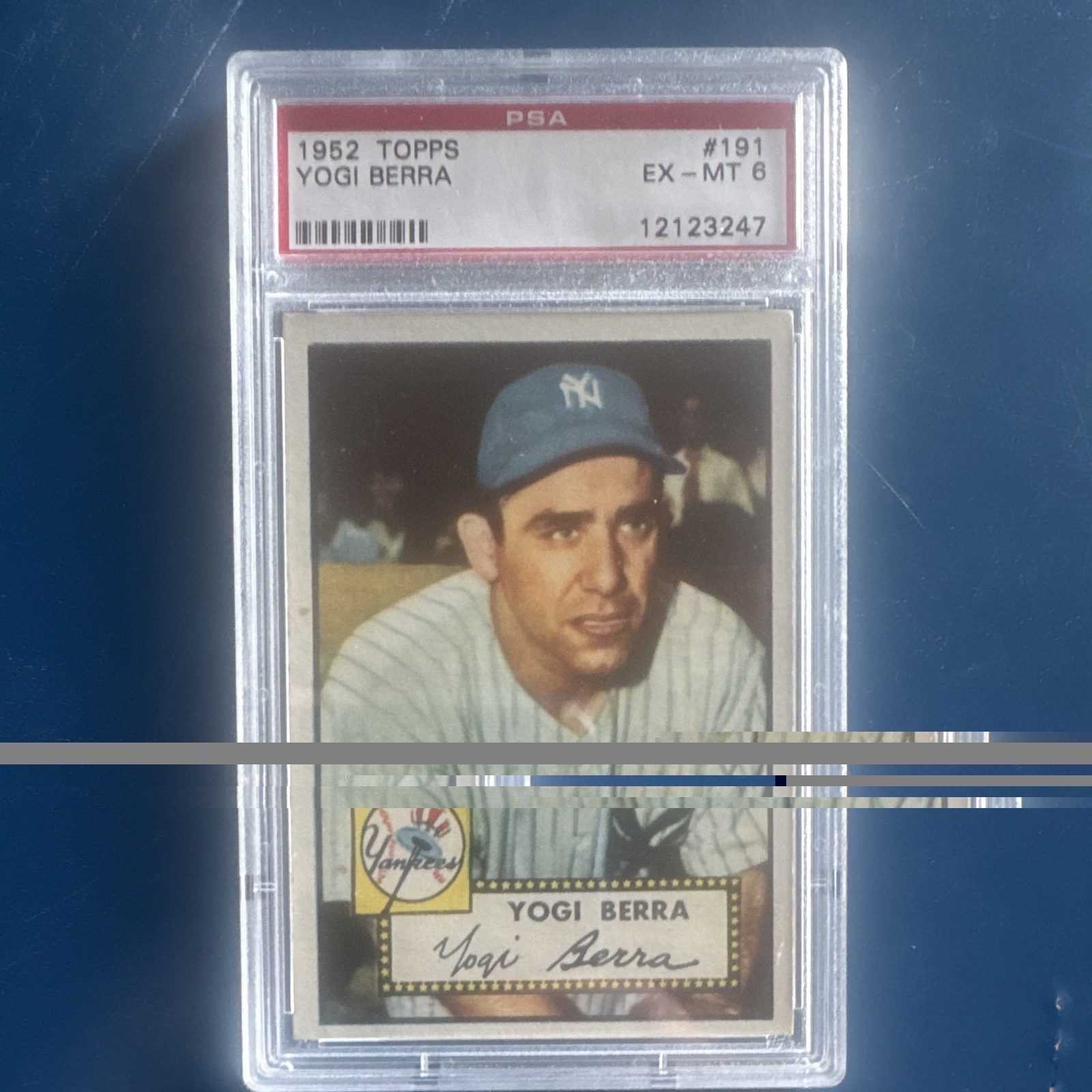 Topps 1952 Topps Yogi Berra #191 PSA 6 EX-MT New York Yankees MLB Card Topps 1952 Topps Yogi Berra #191 PSA 6 EX-MT New York Yankees MLB Card
