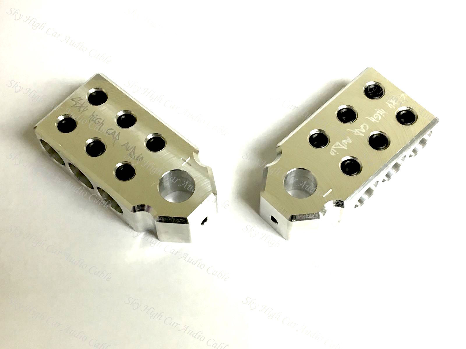 Pair of Sky High Car Audio SAE Top Post (6) 1/0 & 4 Gauge BATTERY TERMINAL Pair