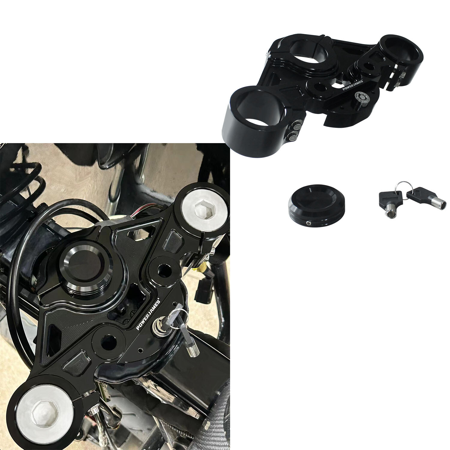 Front Upper Triple Tree for Harley 15-23 Road Glide Special Ultra FLTRXST FLTRX