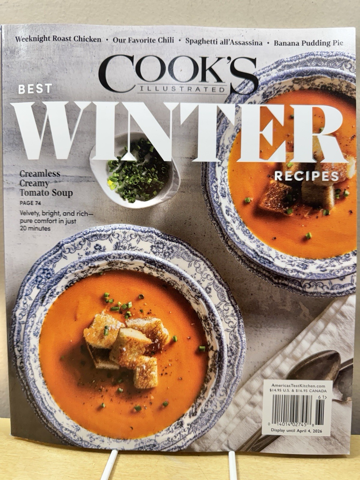 Cook's Illustrated Magazine Best Winter Recipes