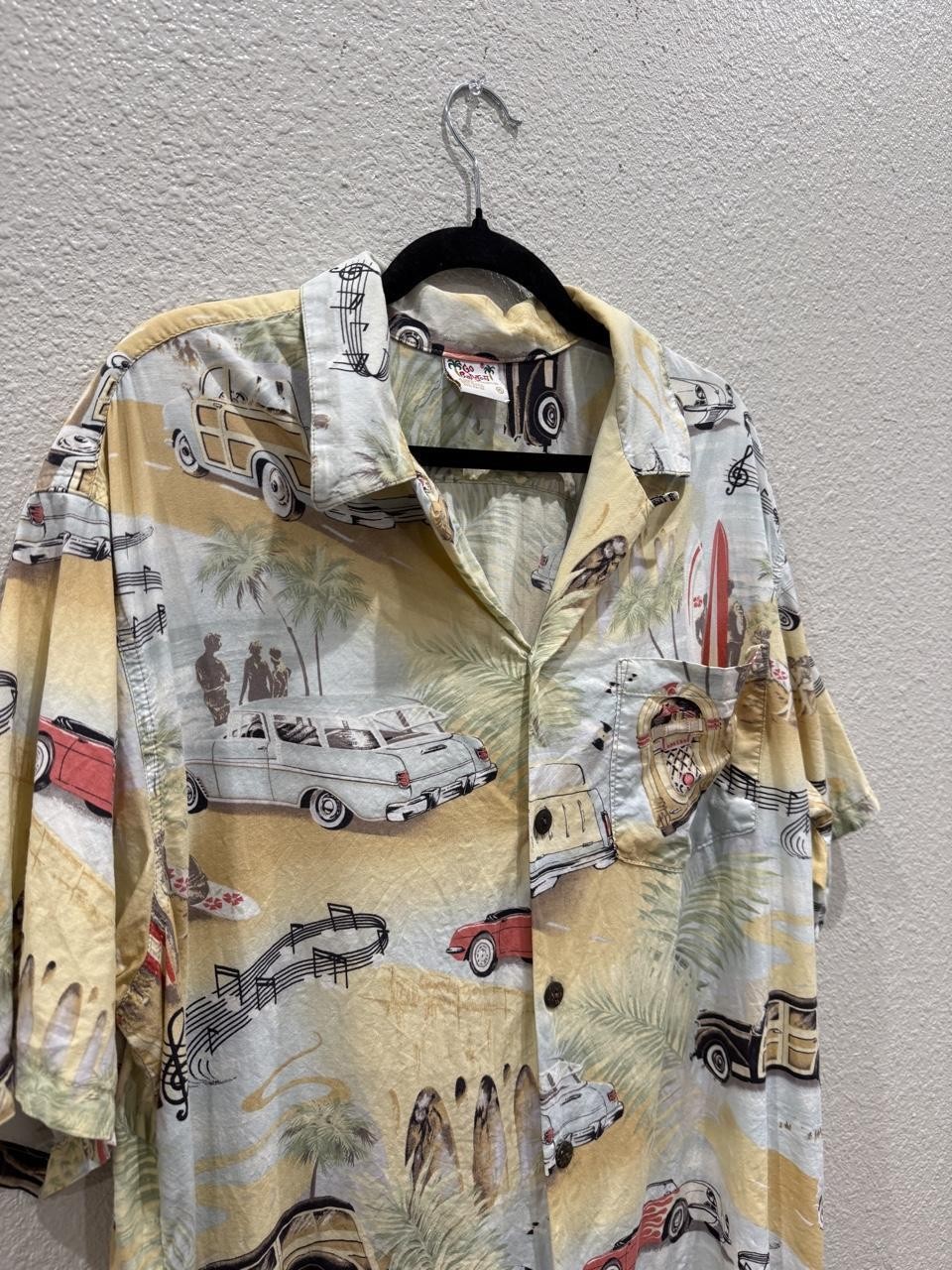 Go Barefoot 1957 Vintage-Style Hawaiian Aloha Shirt XL