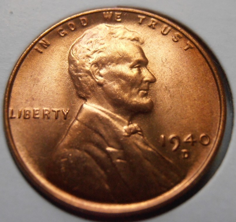 1940 D Lincoln Cent - BU, ONE of several very nice coins available
