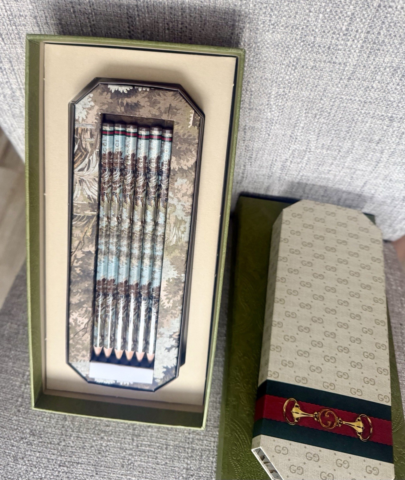 Gucci Pencil Set in Gift Box 6pc Luxury Couture Gift New