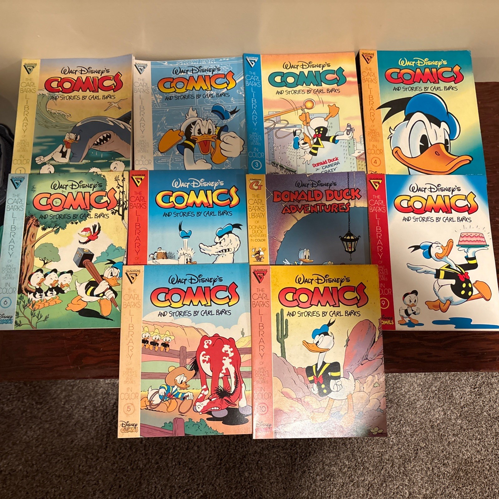 Walt Disney's Comics and Stories Issues 1-10 RARE Carl Barks Library Paperback