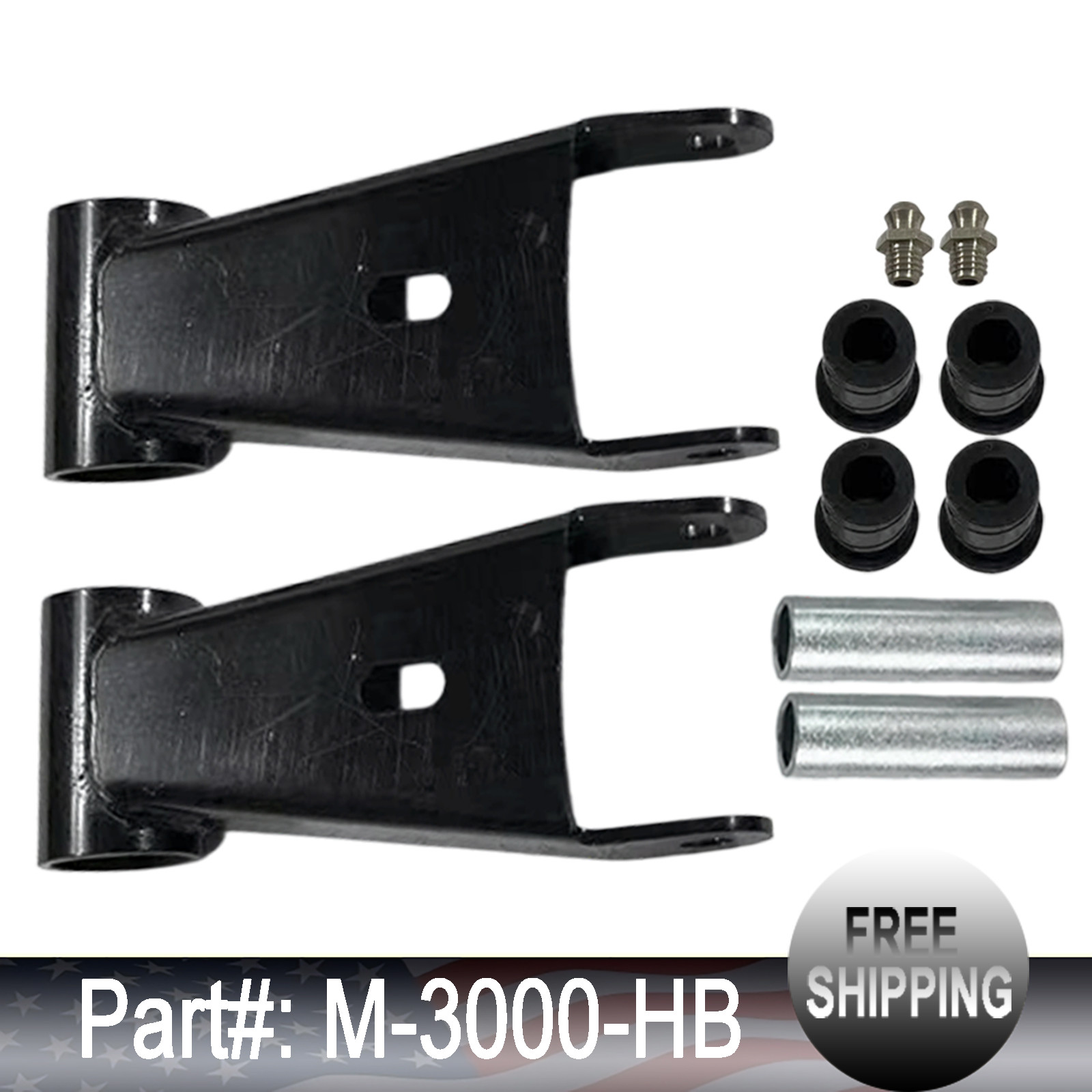 New M-3000-HB Rear Lowering Shackles For Ford Racing 2021-2025 Ford F-150 US