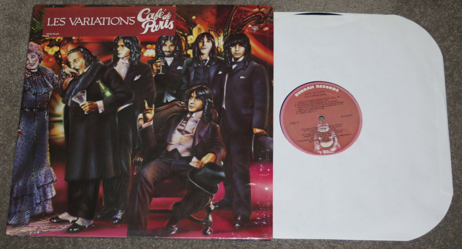 Les Variations - Cafe De Paris LP - 1975 USA Buddah EX - IN SHRINK - gatefold Les Variations - Cafe De Paris LP - 1975 USA Buddah EX - IN SHRINK - gatefold