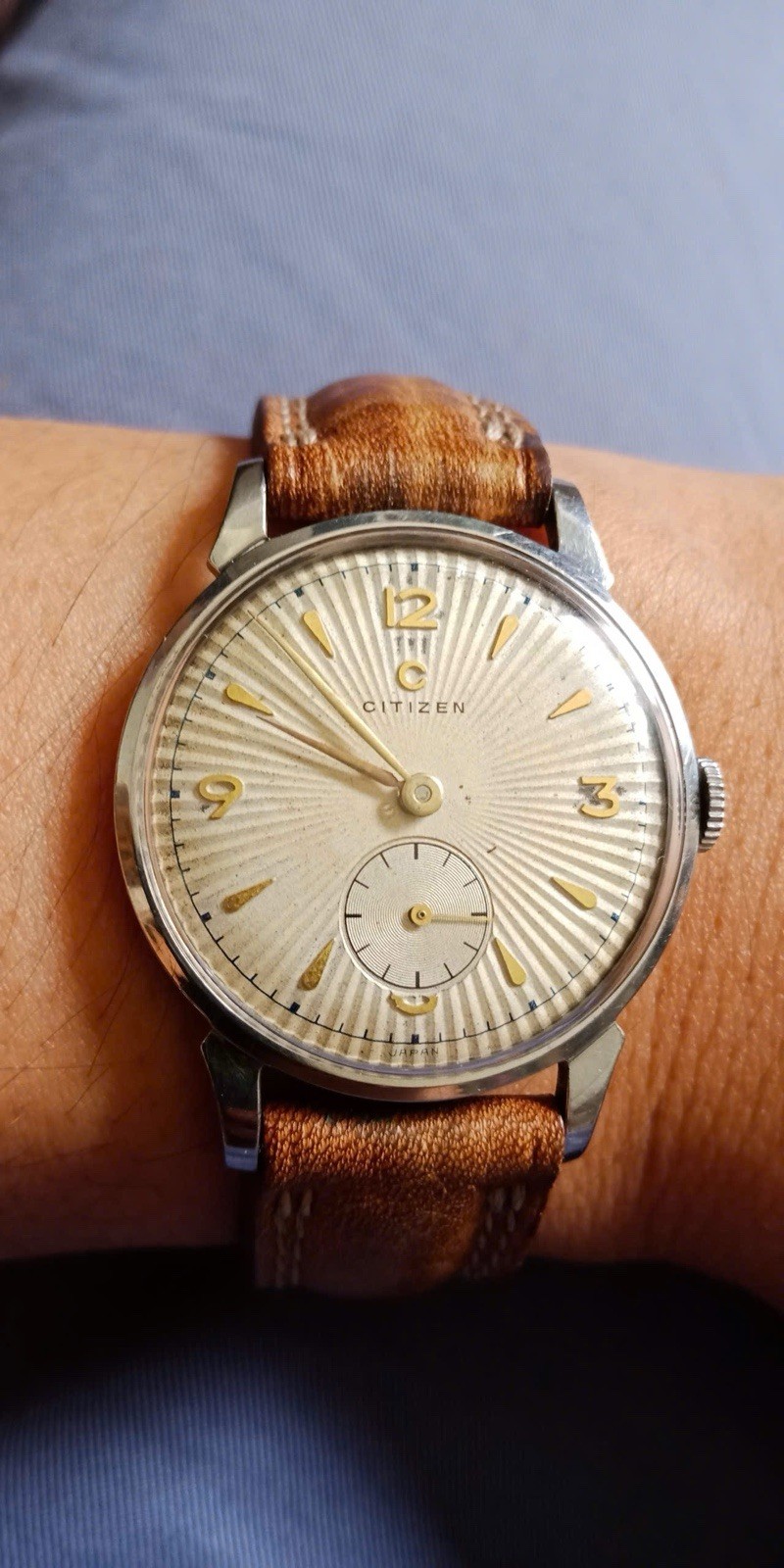 Rare 1951s C Citizen, hand-winding for men’s vintage Watch 