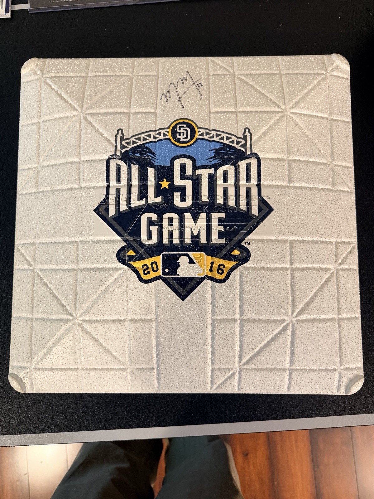 Manny Machado Signed 2016 All Star Game Full Sized Base American League orioles