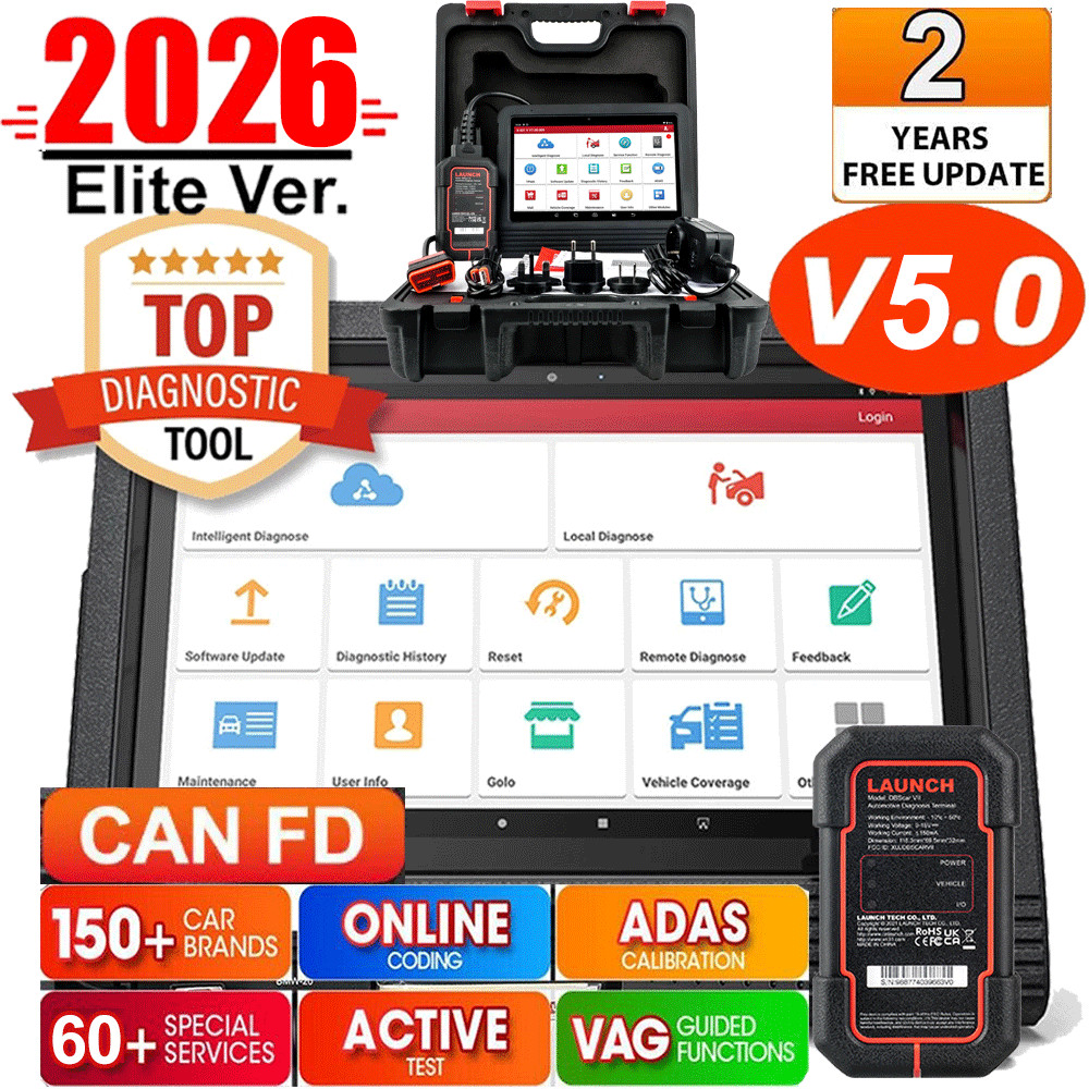 2026 LAUNCH X431 PRO V5.0 V+ PRO 5 All Systems Diagnostic tool Car OBD2 scanner