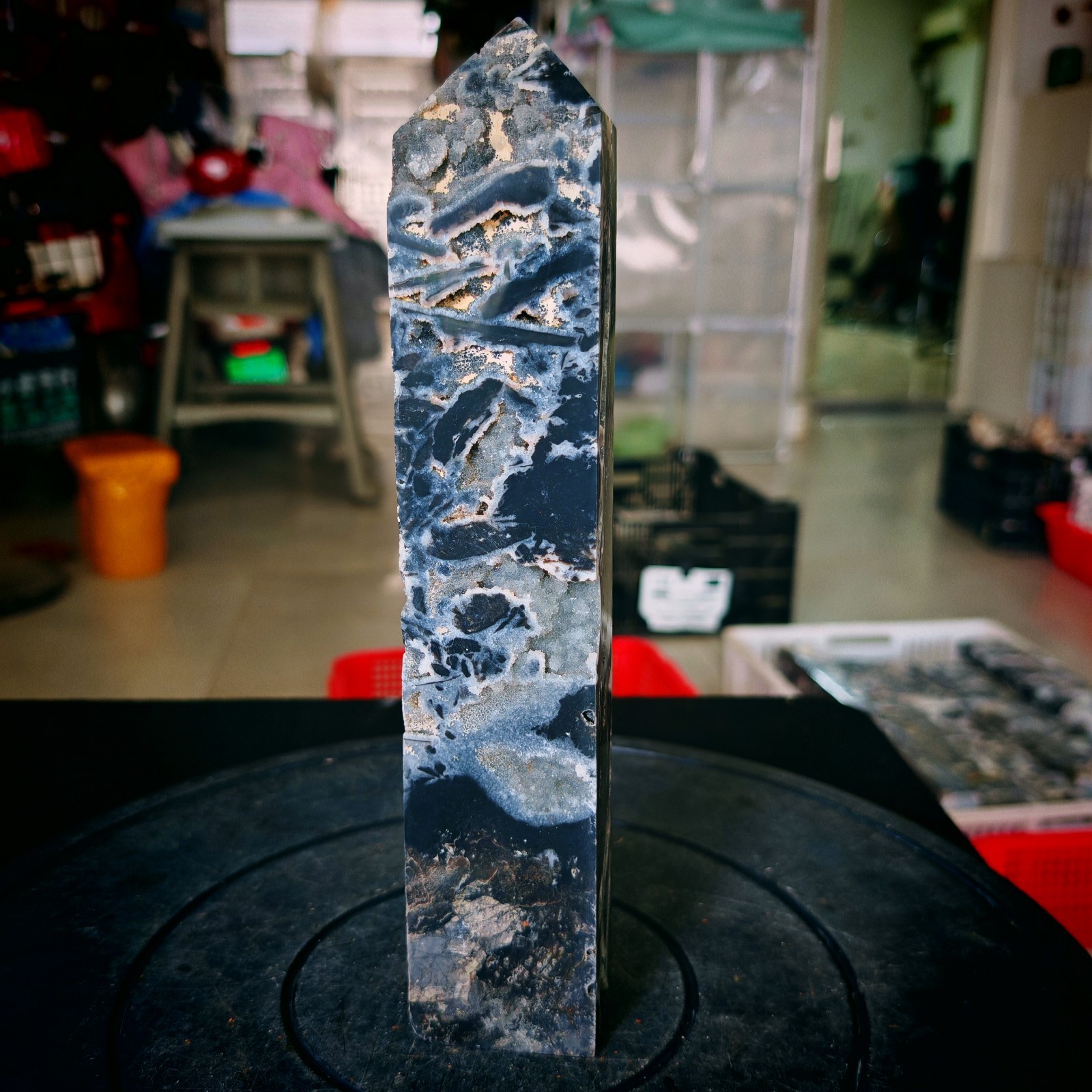 3.19LB Natural zinc ore raw stone tower crystal specimens Healing 1.45kg 3.19LB Natural zinc ore raw stone tower crystal specimens Healing 1.45kg