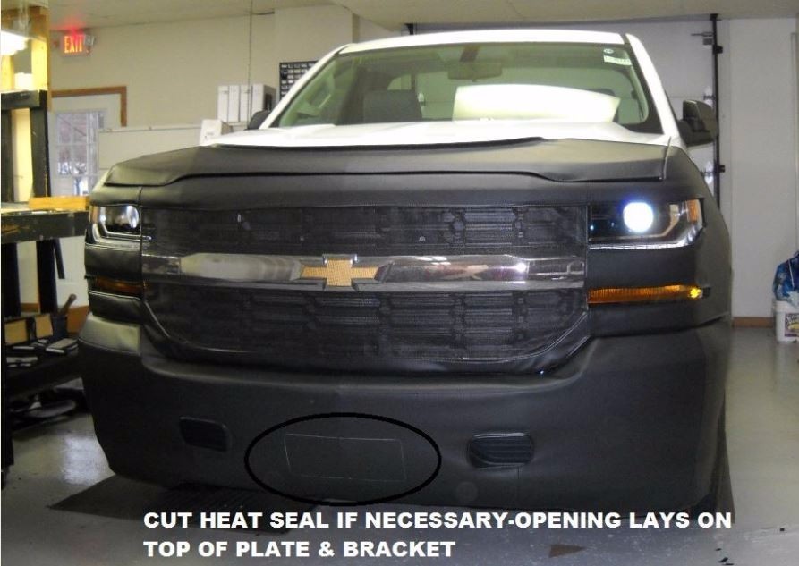 Lebra Front End Mask Bra Fits 2016-2019 Chevy Silverado 1500 W/O Fogs & Park