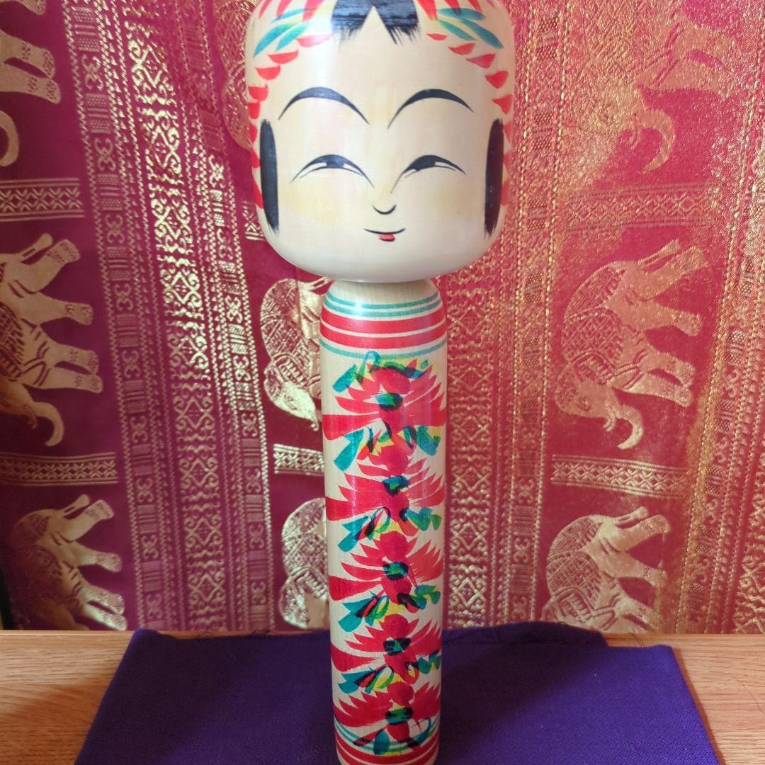 Fumio Sato Togatta Kokeshi Doll 30cm Painted Wood Collectible 15+ Japan Fumio Sato Togatta Kokeshi Doll 30cm Painted Wood Collectible 15+ Japan