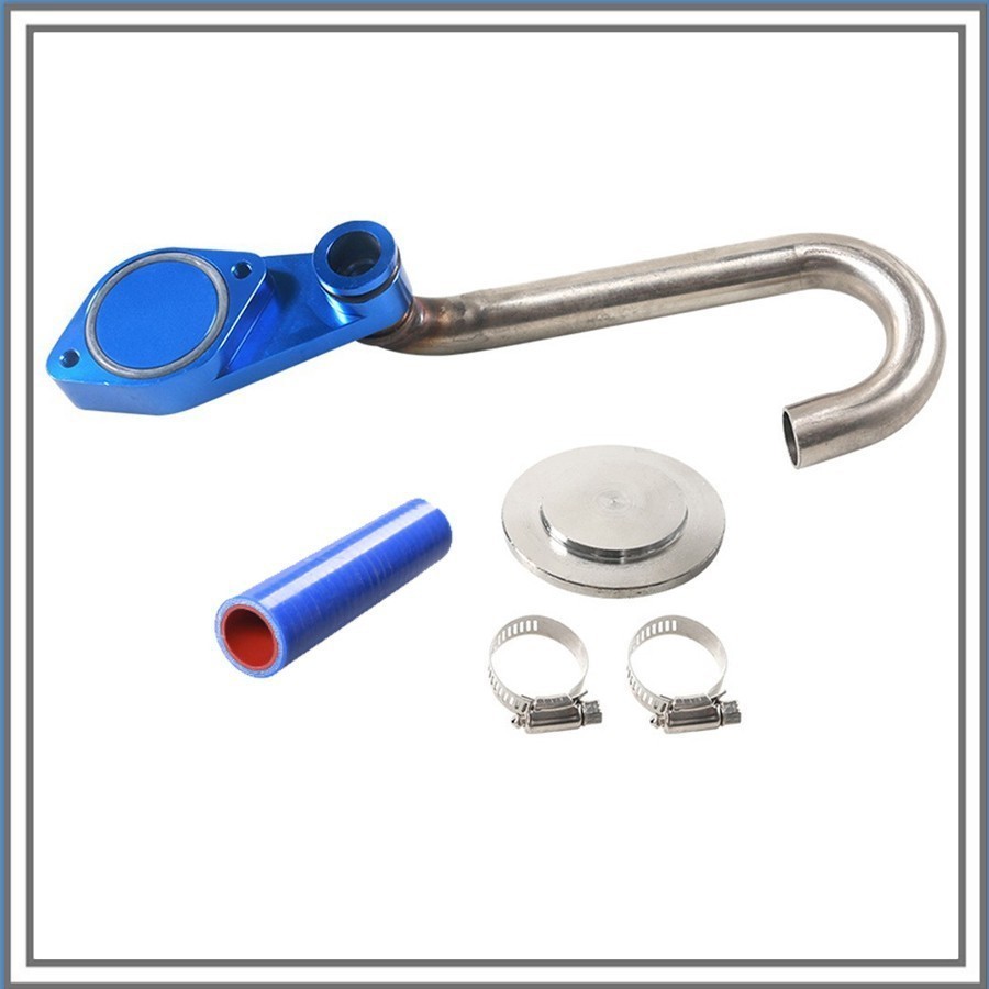 For 6.0L 2003-07 Ford Powerstroke Diesel Cut-Off Kit Aluminum Alloy Coolant Hose