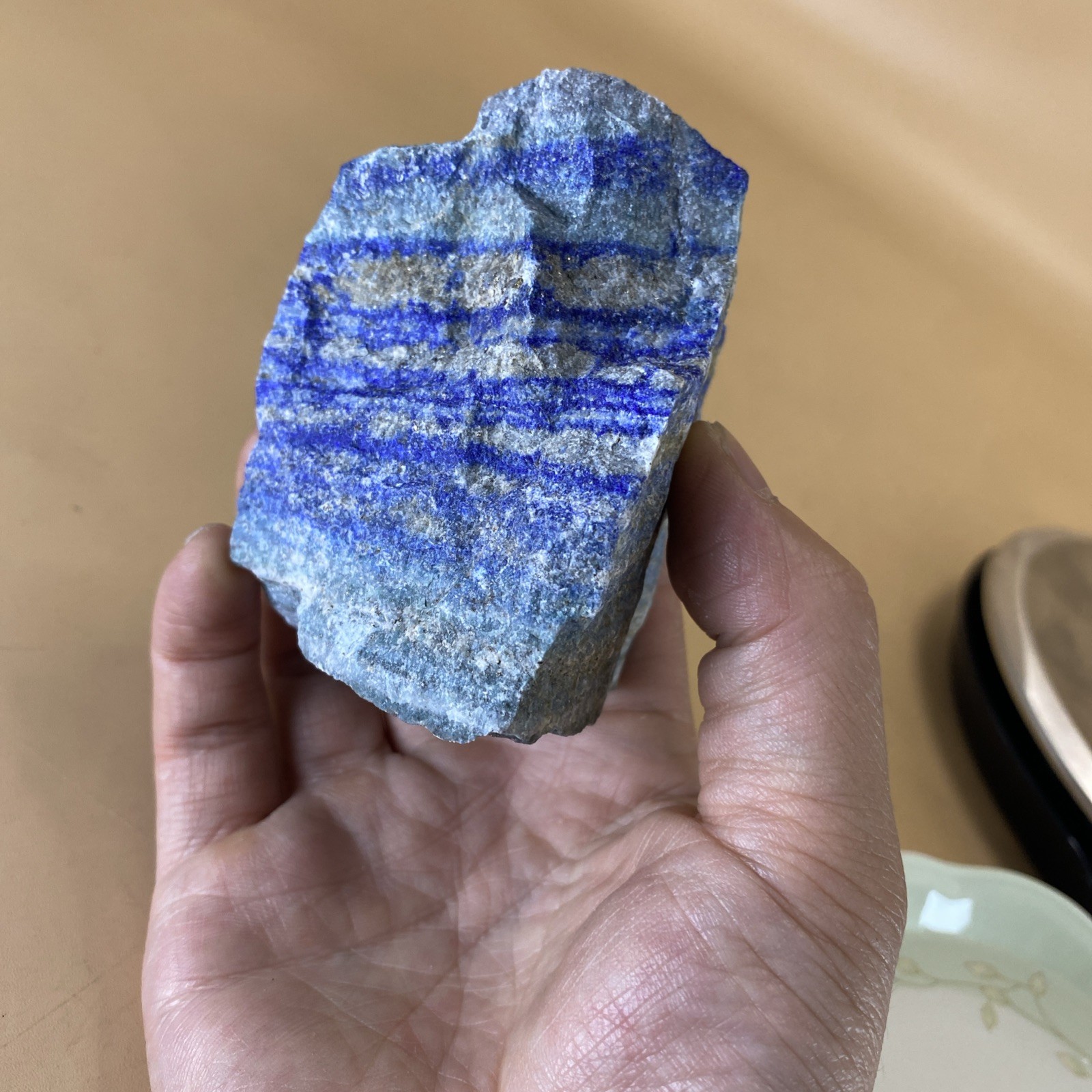 391g Natural lapis lazuli Crystal gemstone Rough Mineral Specimen healing