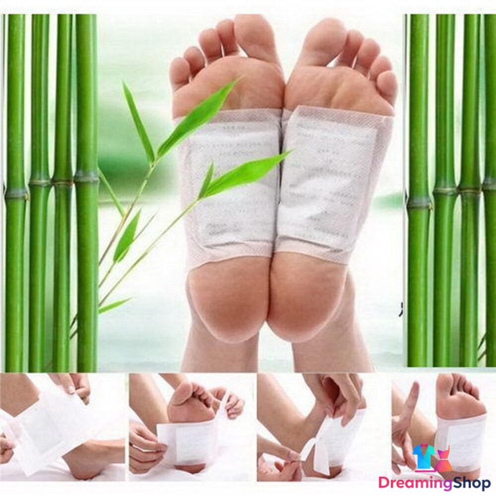 10-10000 Premium Bamboo Vinegar Detox Foot Pads Patch Organic Herbal Cleansing