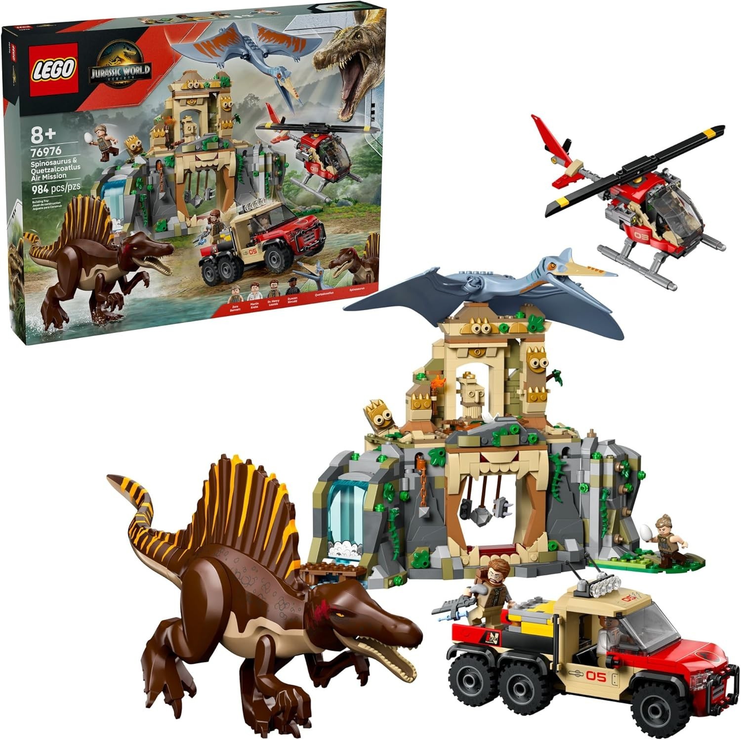 LEGO® Jurassic World: Spinosaurus & Quetzalcoatlus Air Mission (76976)