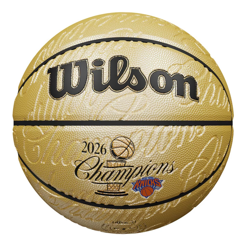 Fanatics - New York Knicks 2026 NBA Finals Champions Wilson Gold Embossed Basket