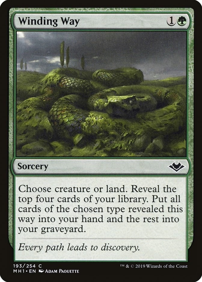 MTG Winding Way Modern Horizons NM MTG Winding Way Modern Horizons NM