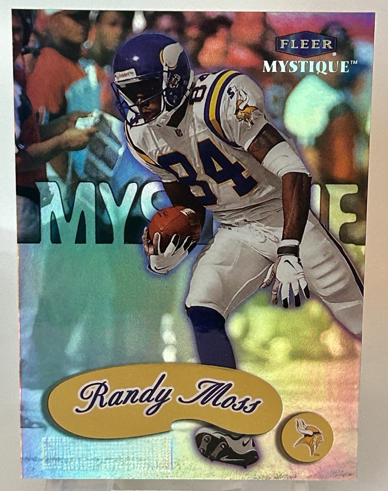 1999 Fleer Mystique Gold #100 Randy Moss Minnesota Vikings NM-MT+ 1999 Fleer Mystique Gold #100 Randy Moss Minnesota Vikings NM-MT+