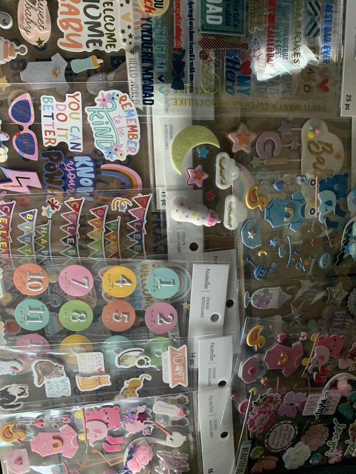 Recollections Stickers Lot Of  500 Pkgs New