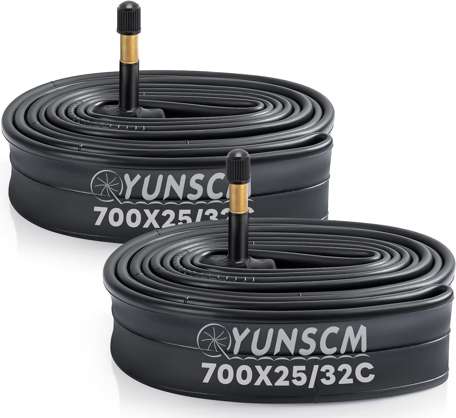 700C Bike Tubes Premium Butyl Rubber 700x25C/28C/32C AV48mm 2-PCS 700C Bike Tubes Premium Butyl Rubber 700x25C/28C/32C AV48mm 2-PCS