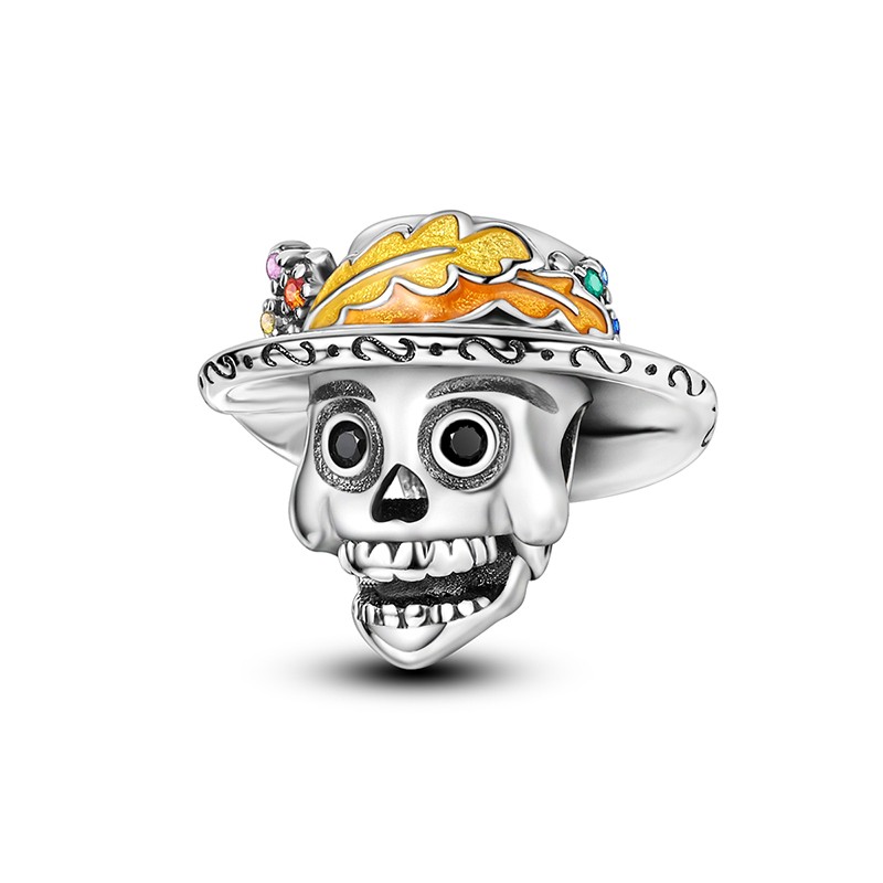 European 925 Sterling Silver Charms Halloween Magic Pumpkin For Women Bracelet