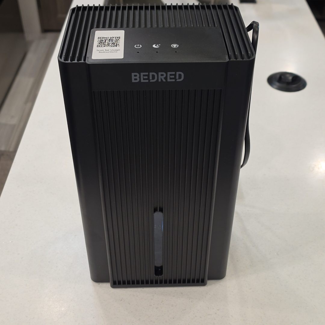 BEDRED Dehumidifier CT11 95oz Black Compact Quiet For Home Bedroom Basement RV