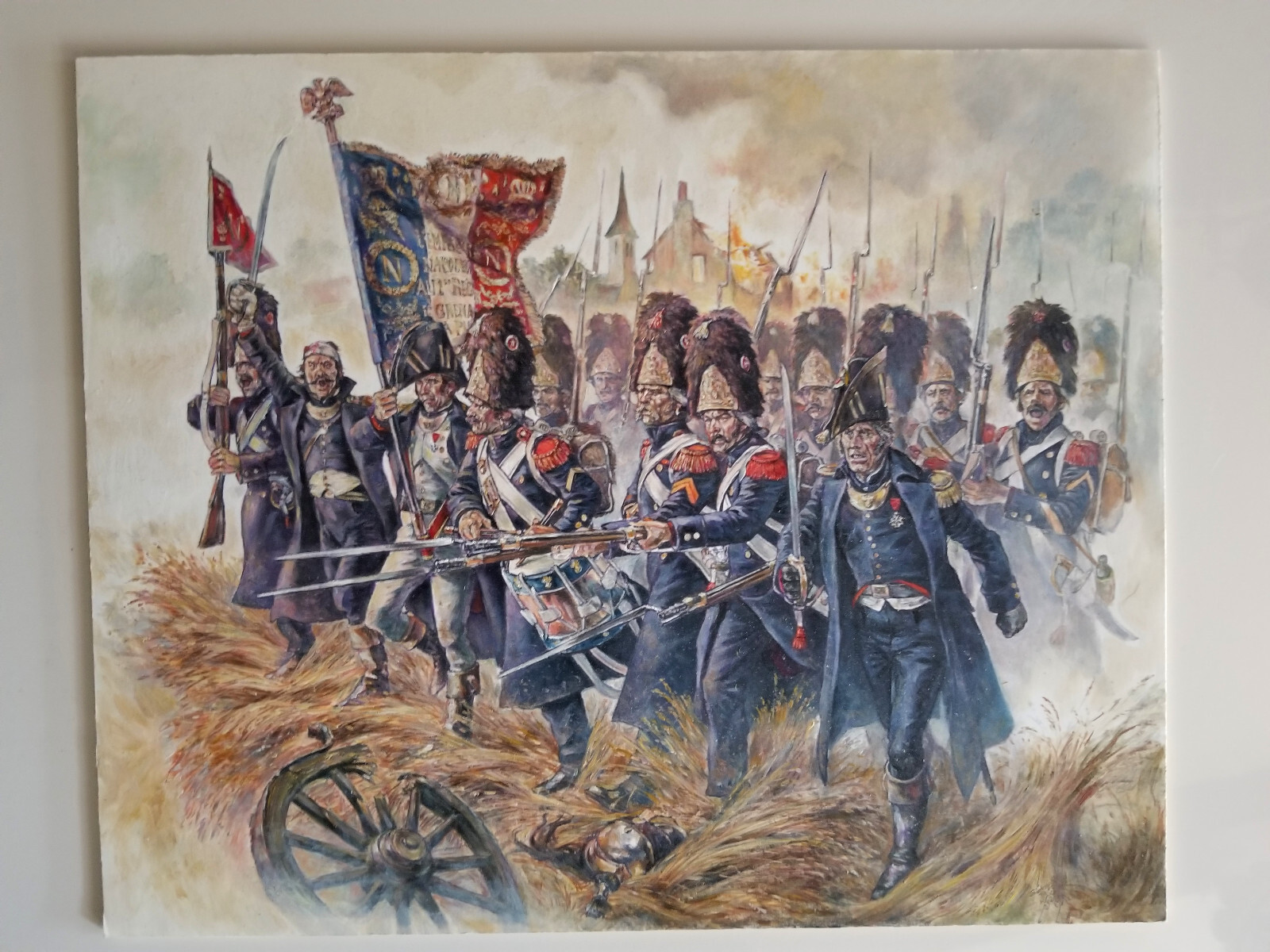 Daniel Horsechief Original Oil Painting Napoleonic Wars Guard Grenadiers