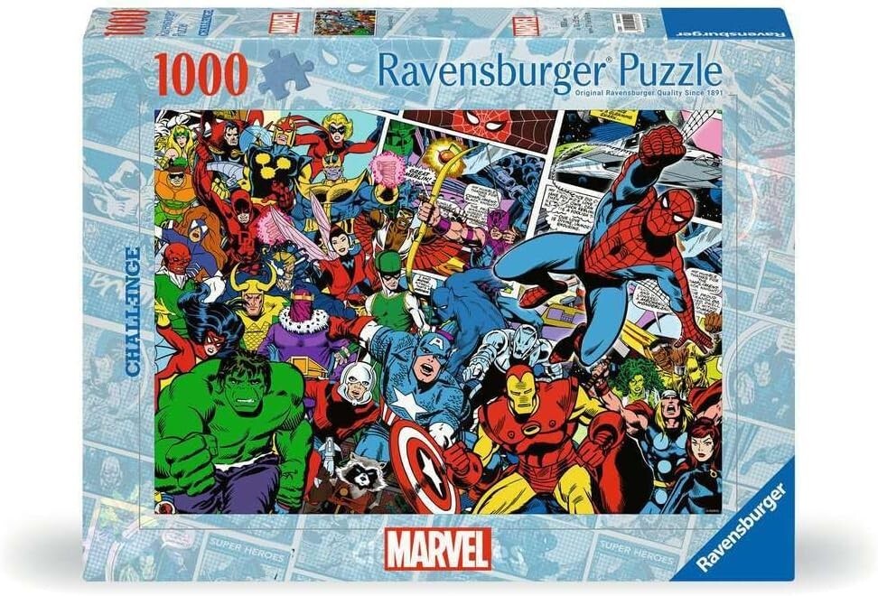 NEW SEALED Ravensburger 00510 Marvel Challenge 1000 Pc Jigsaw Puzzle USA SELLER