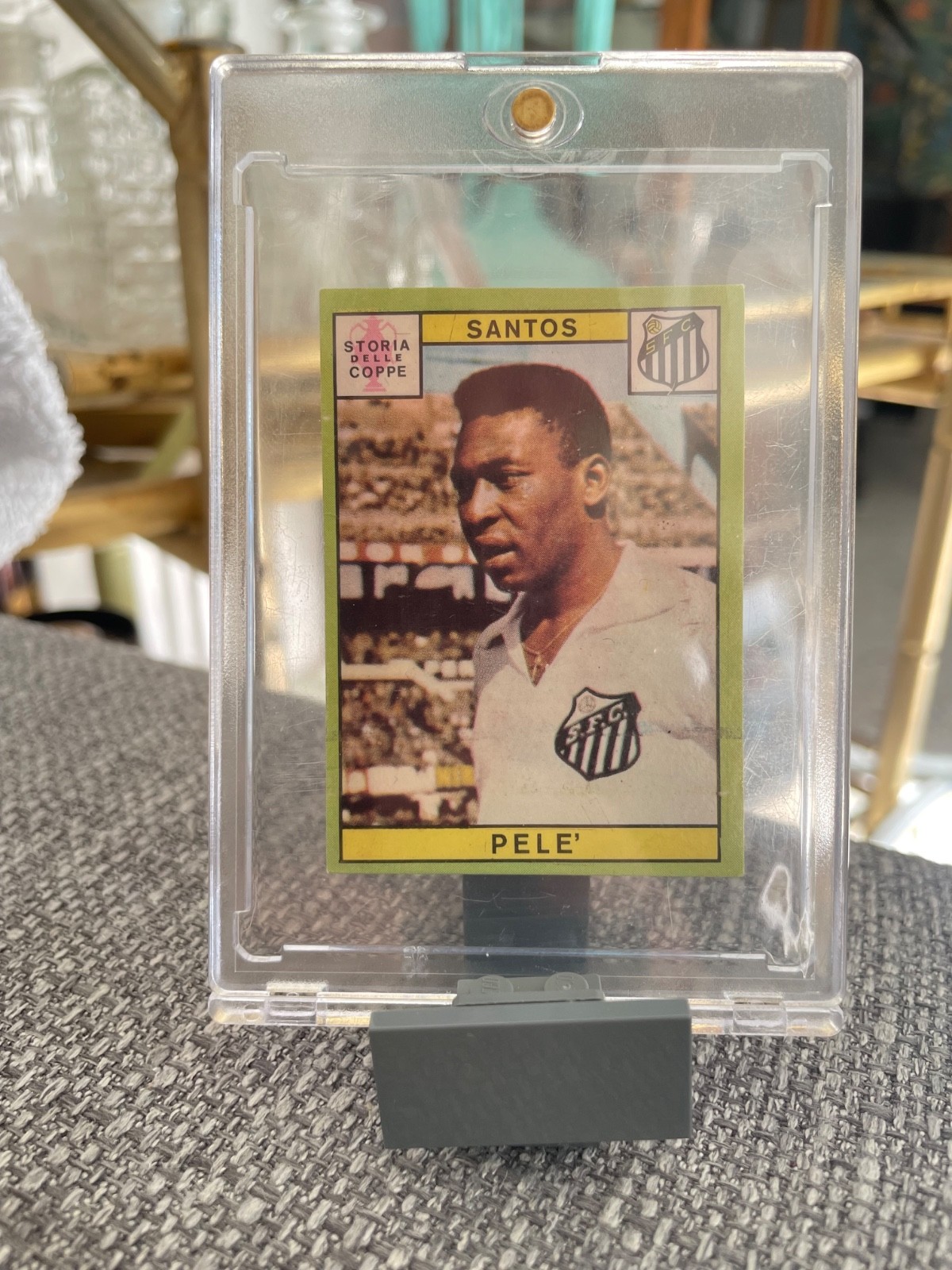 1968-69 Santos Panini Calciatori Pelé - Original Vintage Football Sticker