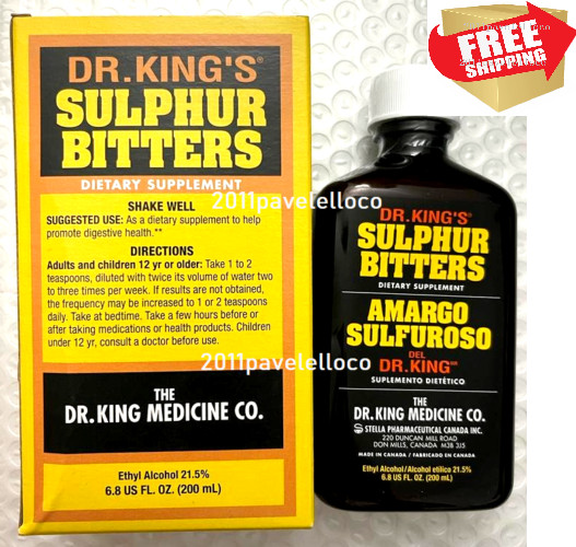 DR.KING'S Sulphur Bitters * Amargo sulfuroso exp / 2029 Dietary supplement DR.KING'S Sulphur Bitters * Amargo sulfuroso exp / 2029 Dietary supplement