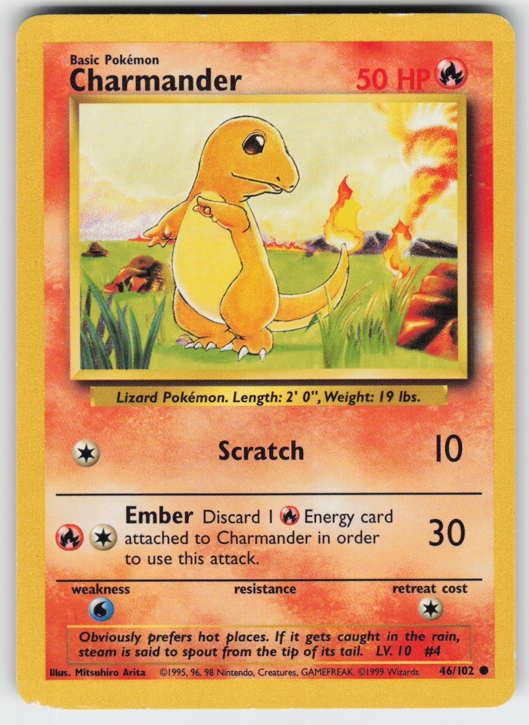 Charmander Common Base Set 046/102 LP