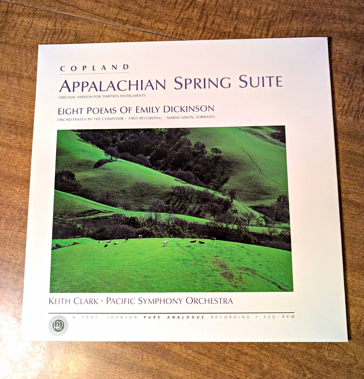 Copland Appalachian Spring / Eight Poems Dickinson Pacific SO Reference RR-22 NM Copland Appalachian Spring / Eight Poems Dickinson Pacific SO Reference RR-22 NM