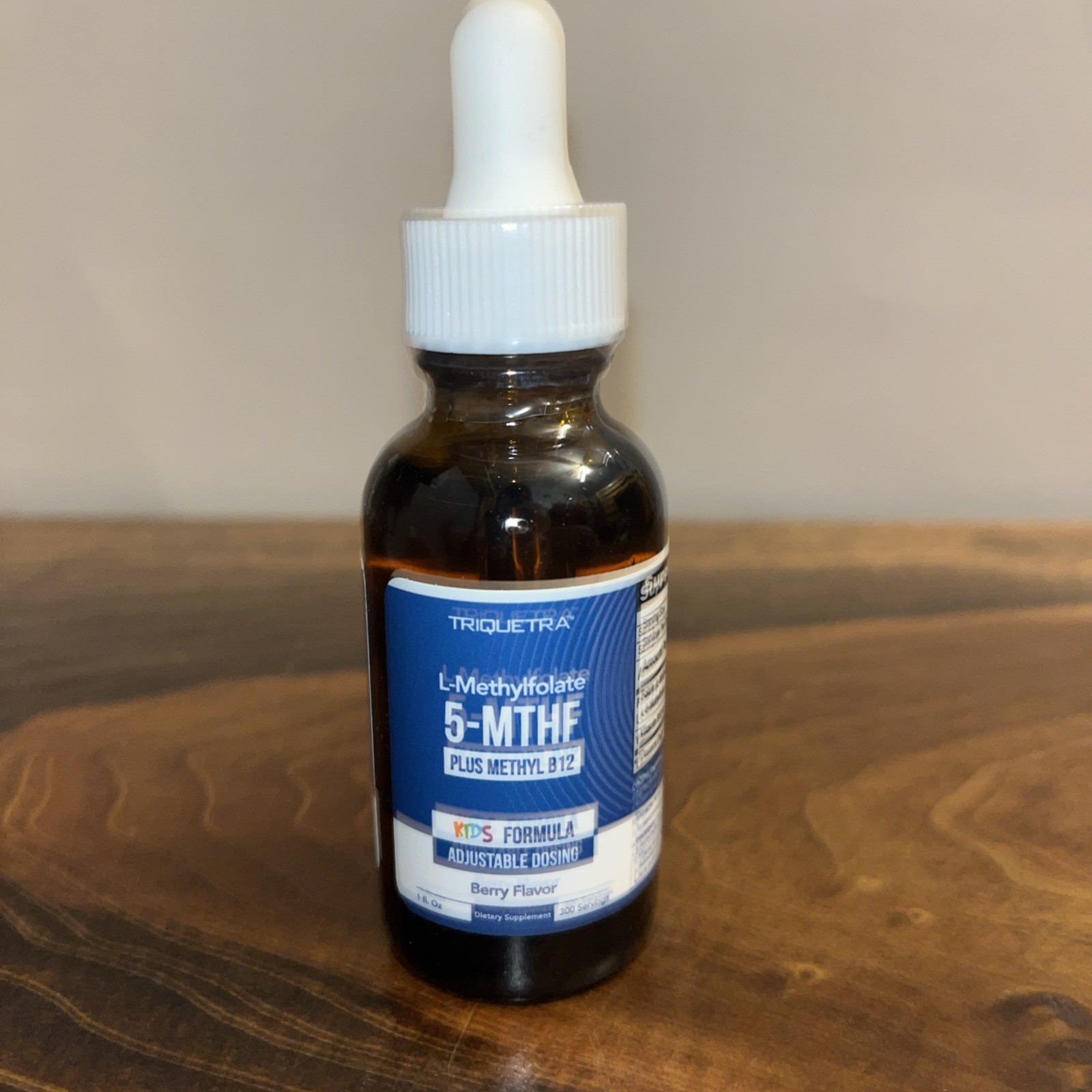 Triquetra L-Methylfolate kids formula Berry Flavor 1 fl Oz Up To 300 Servings
