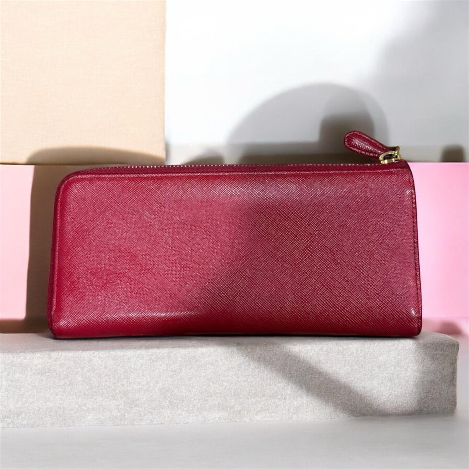 Authentic Hermes Azap Long Silk In Zip Around Zippy Long Wallet  F#47146