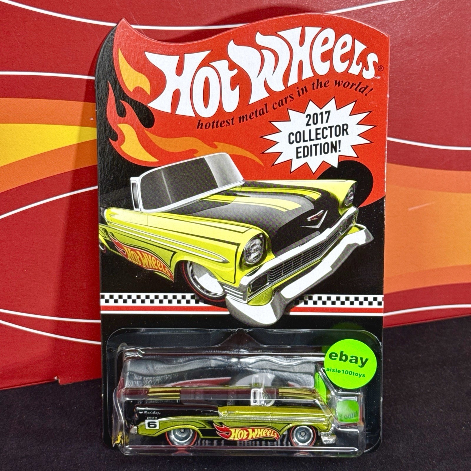 2017 Hot Wheels Collector Edition Kmart \'56 Chevy Convertible DAMAGED PACKAGE 2017 Hot Wheels Collector Edition Kmart \'56 Chevy Convertible DAMAGED PACKAGE