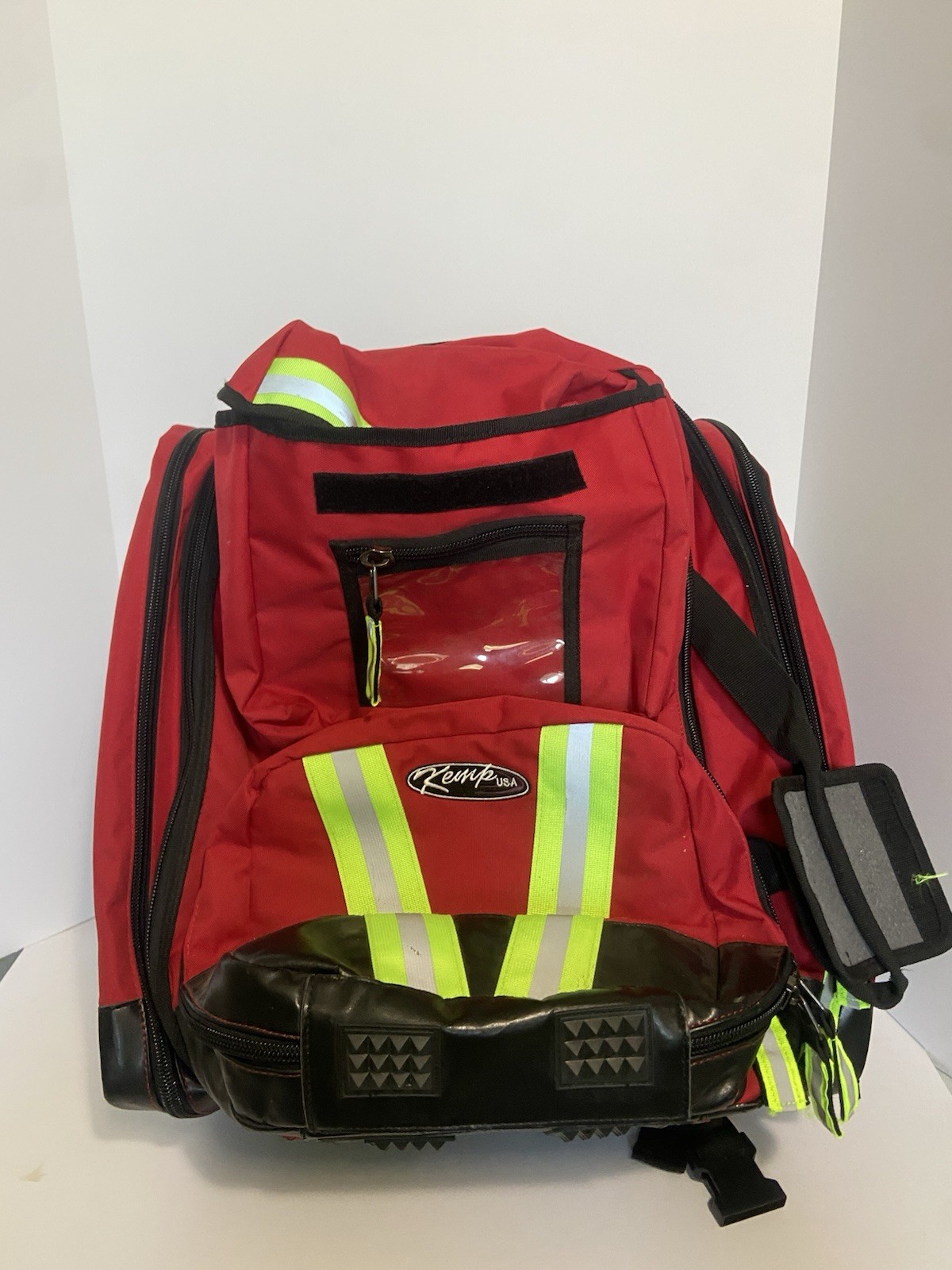 Kemp USA Premium Ultimate EMS Backpack Red Equipment Bag 1680D Ballistic Nylon