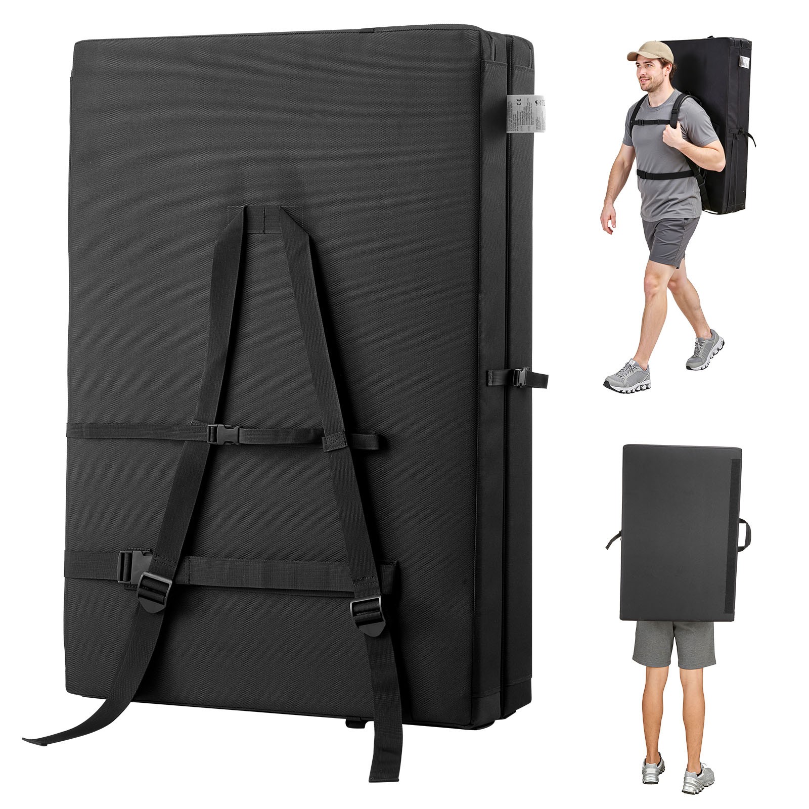 Uimoso Bouldering Crash Pad for Rock Climbing with Backpack Straps and Design