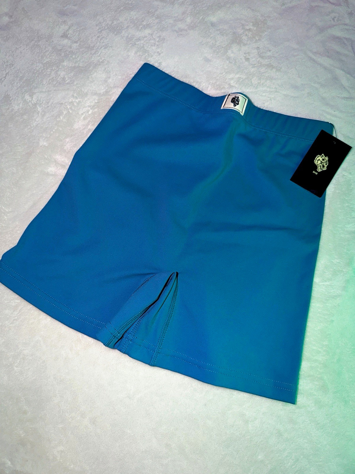 Women’s Blue Solid Biker Shorts Size S Regular Size Type Biker Style Women’s Blue Solid Biker Shorts Size S Regular Size Type Biker Style