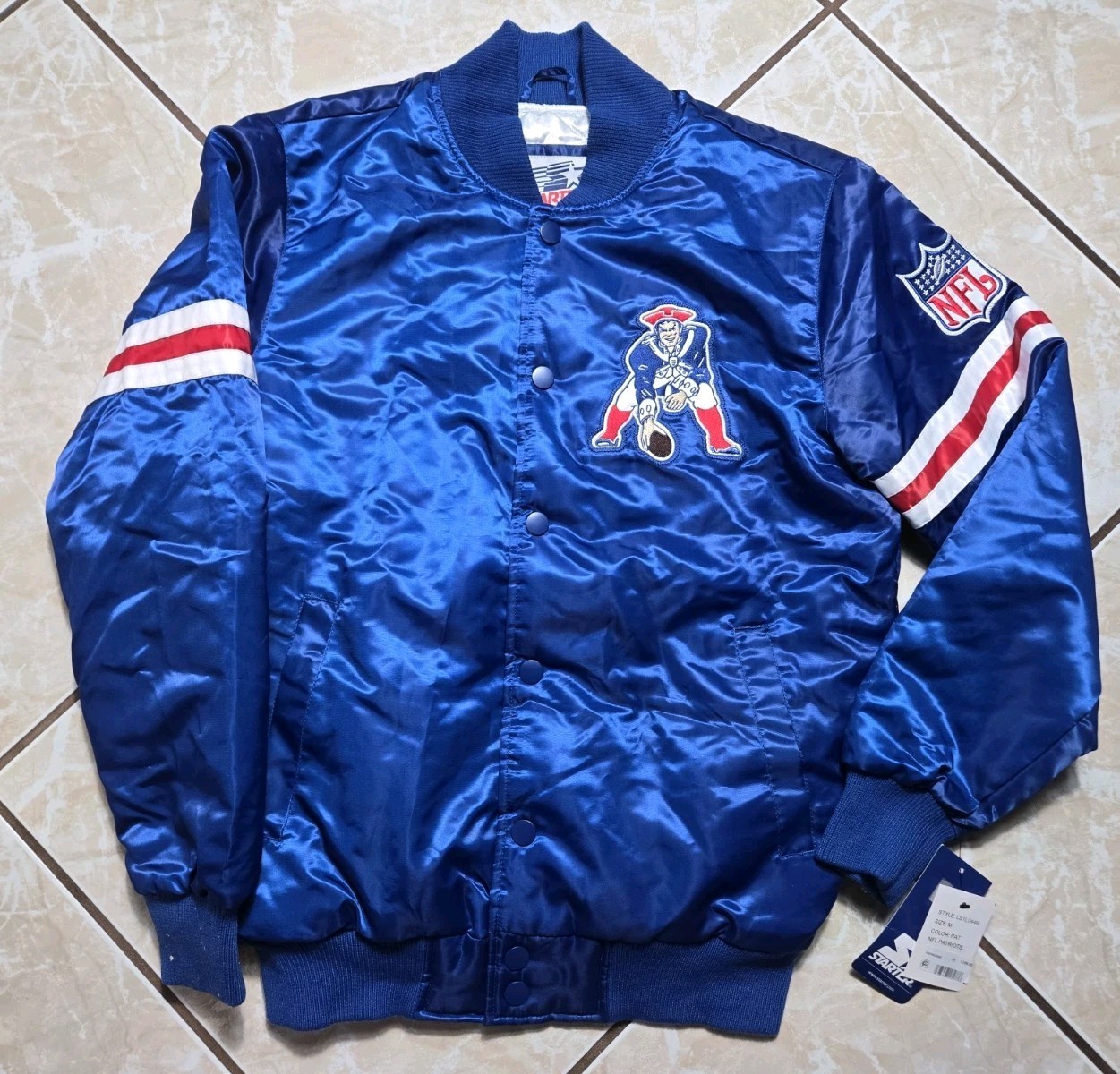 NWT Starter Homage Exclusive New England Patriots Satin Jacket Men's Medium $200
