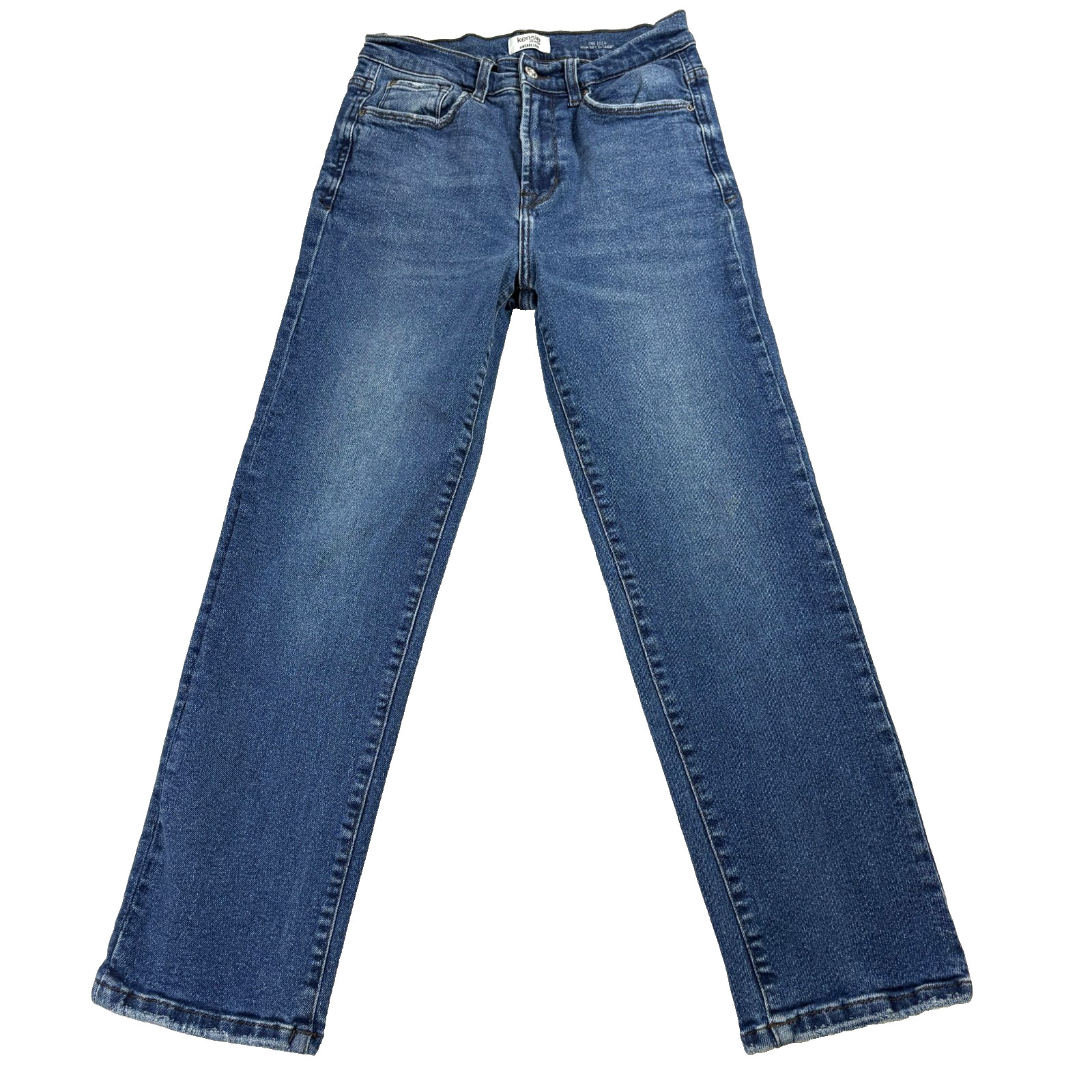 Kensie Jeans Womens Size 4/27 Blue Stretch Straight Leg Vintage Luxe Y2K Denim X