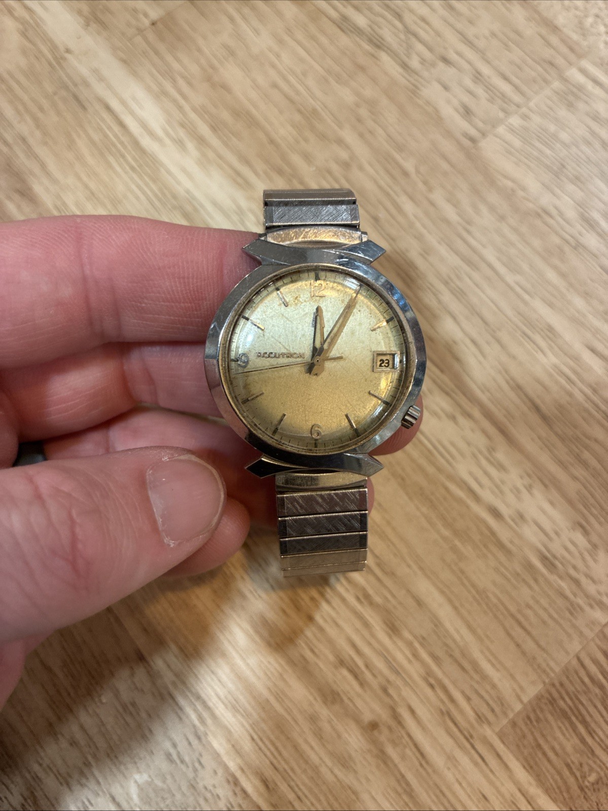 Mid-Century Modern M7 Bulova Accutron Tuning Fork Men’s Watch Mid-Century Modern M7 Bulova Accutron Tuning Fork Men’s Watch