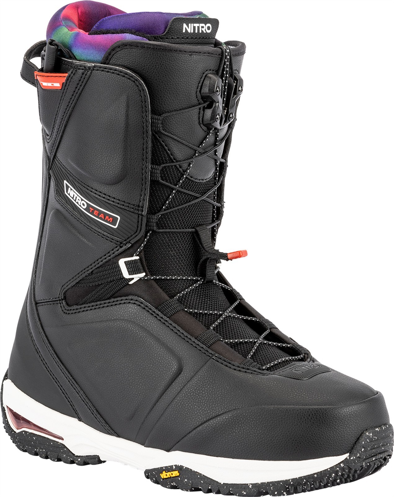 Nitro Team TLS Snowboard Boots US Men\'s Size 11 Black Tiedye New 2026