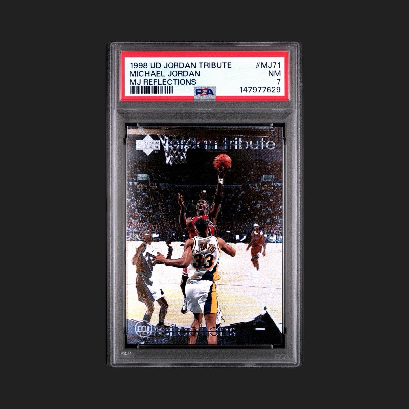Upper Deck 1998 UD Jordan Tribute Michael Jordan MJ Reflections #MJ71 PSA 7