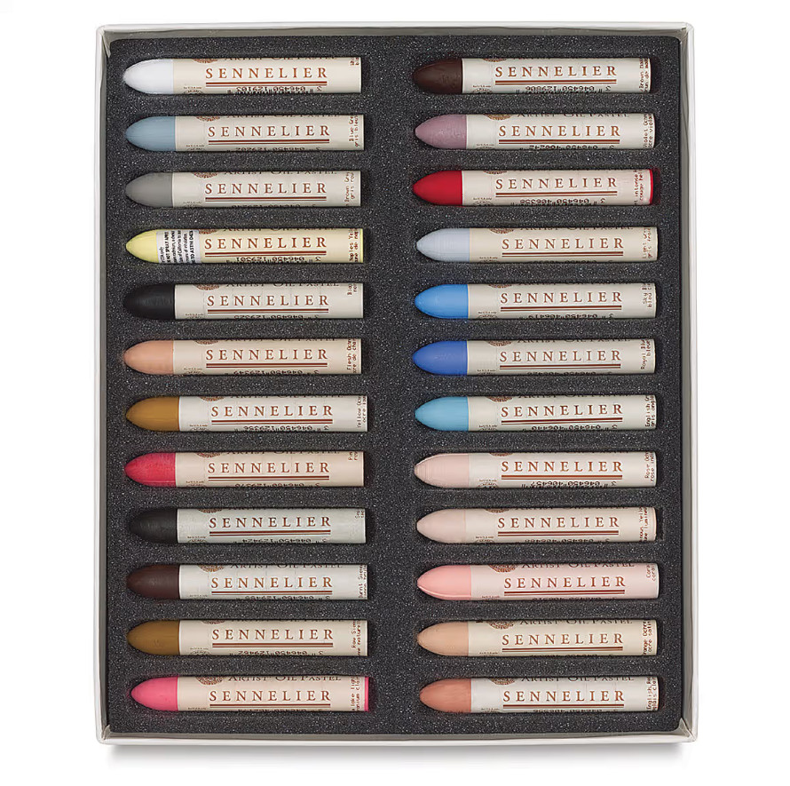 Sennelier Oil Pastel Set - Portrait Colors, Set of 24