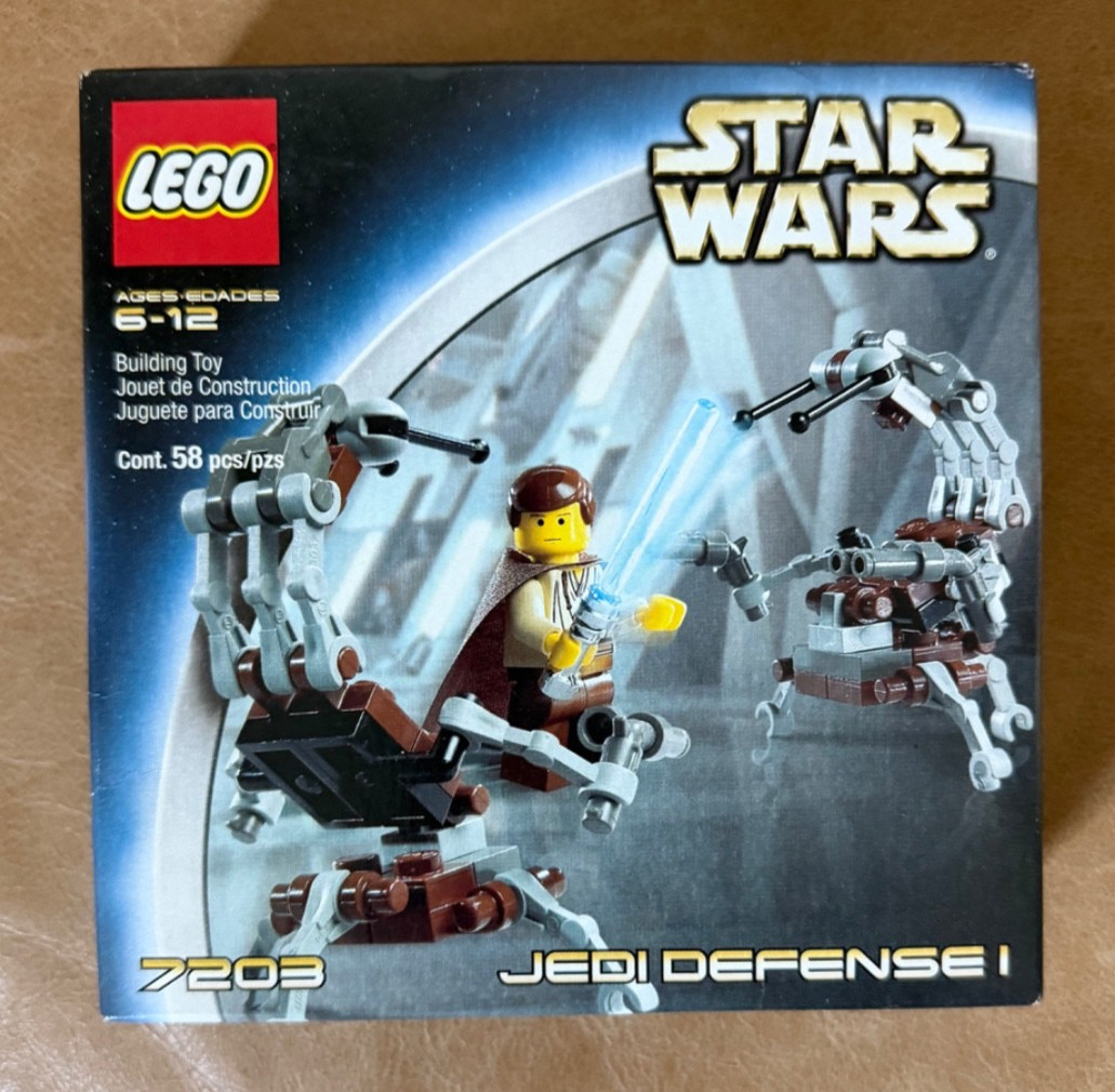 NEW SEALED LEGO Star Wars: Jedi Defense I (7203) - Vintage 2002 RARE