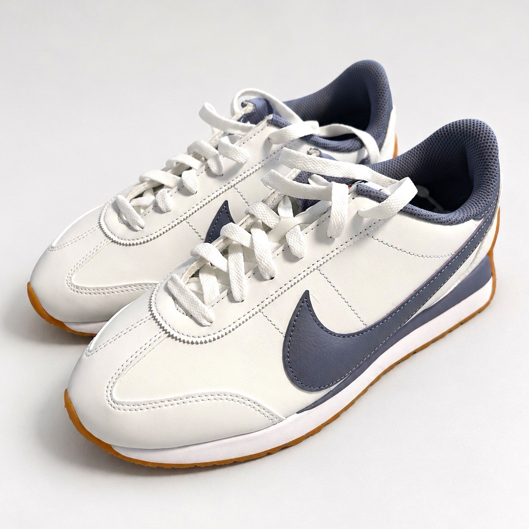 Nike Pacific Leather Women’s Low Top Lace-Up Sneakers White/Gum World Indigo