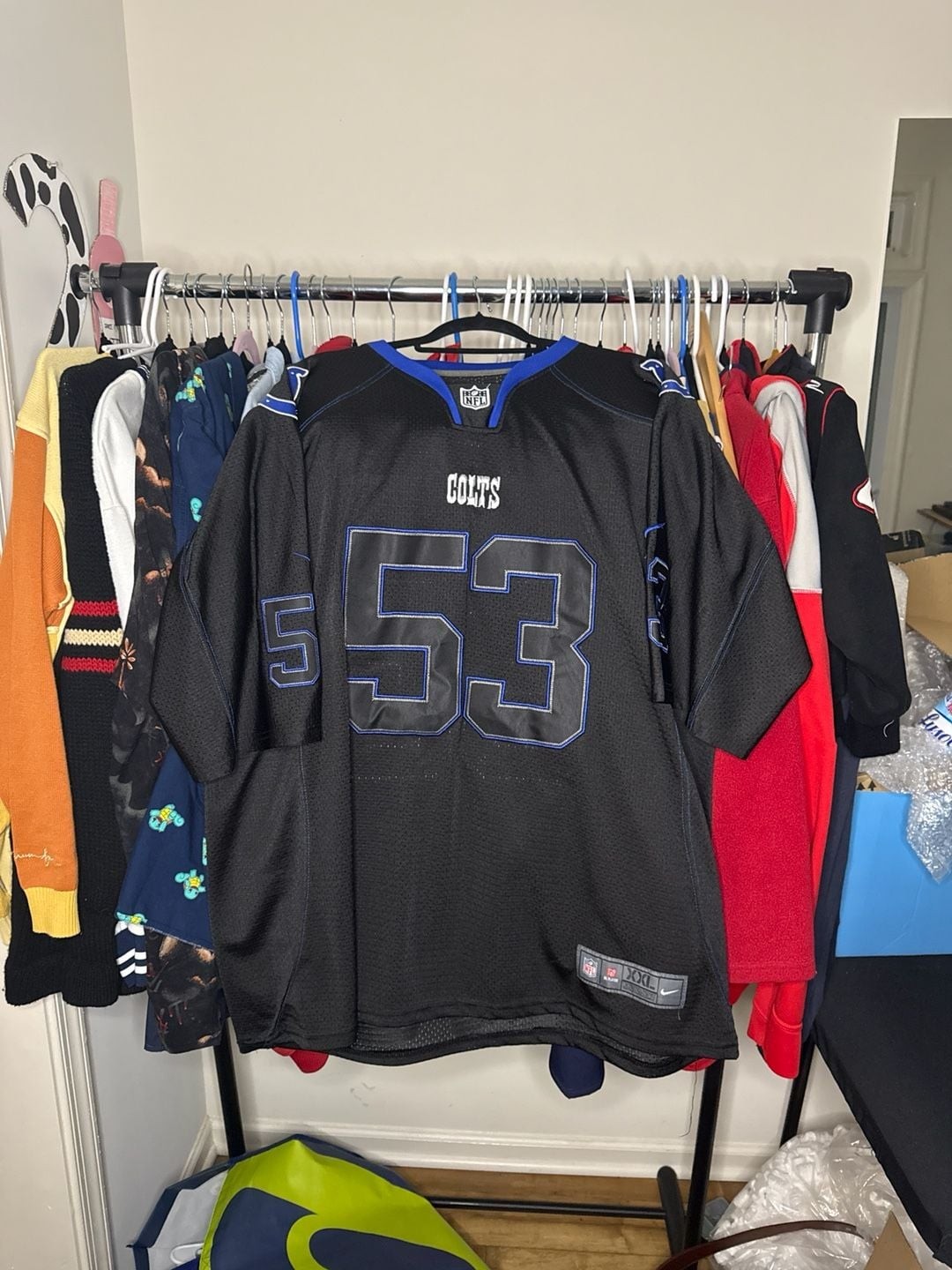 Nike Indianapolis Colts Shaquille Darius Leonard #53 Alternate Black Jersey XXL Nike Indianapolis Colts Shaquille Darius Leonard #53 Alternate Black Jersey XXL